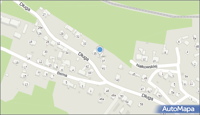 Mysłowice, Długa, 39, mapa Mysłowice