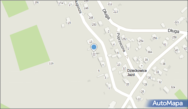 Mysłowice, Długosza Jana, 11, mapa Mysłowice