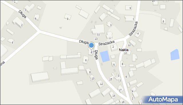 Nakla, Długa, 4, mapa Nakla