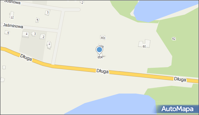 Narty, Długa, 60A, mapa Narty