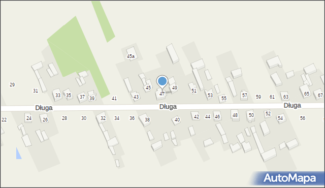 Nowe Gajęcice, Długa, 47, mapa Nowe Gajęcice