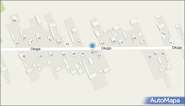 Nowe Gajęcice, Długa, 52, mapa Nowe Gajęcice