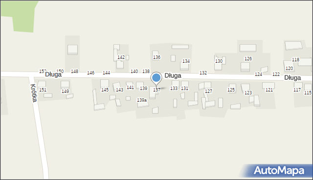 Nowiny, Długa, 137, mapa Nowiny