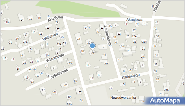 Nowy Dwór Mazowiecki, Długa, 16, mapa Nowy Dwór Mazowiecki