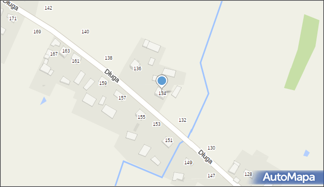 Olesno, Długa, 134, mapa Olesno
