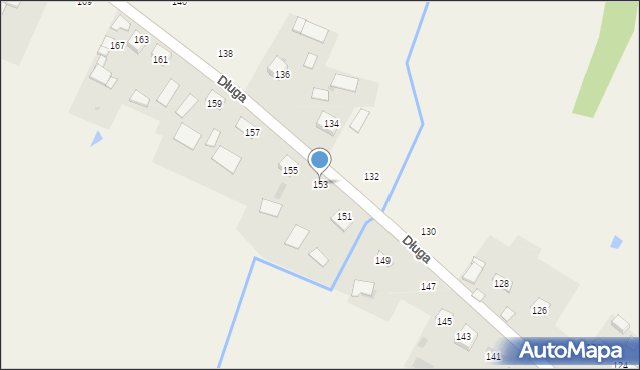 Olesno, Długa, 153, mapa Olesno