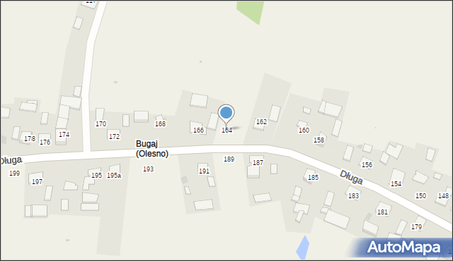 Olesno, Długa, 164, mapa Olesno