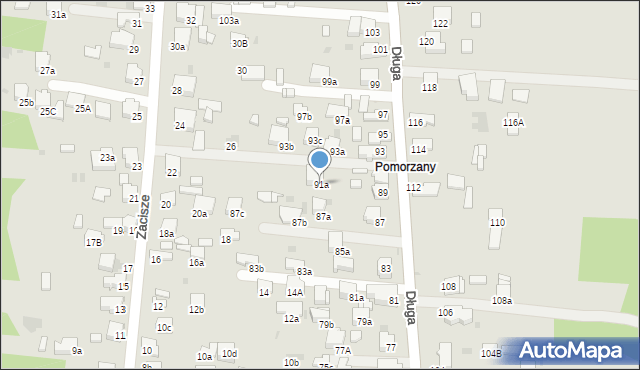 Olkusz, Długa, 91a, mapa Olkusz