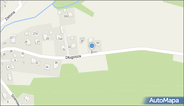 Olszyny, Długosza, 37, mapa Olszyny