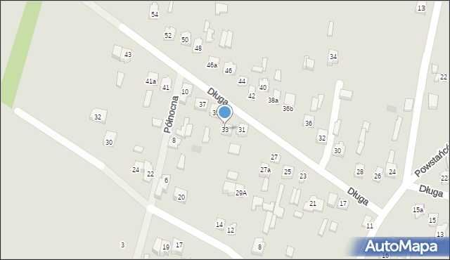 Opoczno, Długa, 33, mapa Opoczno