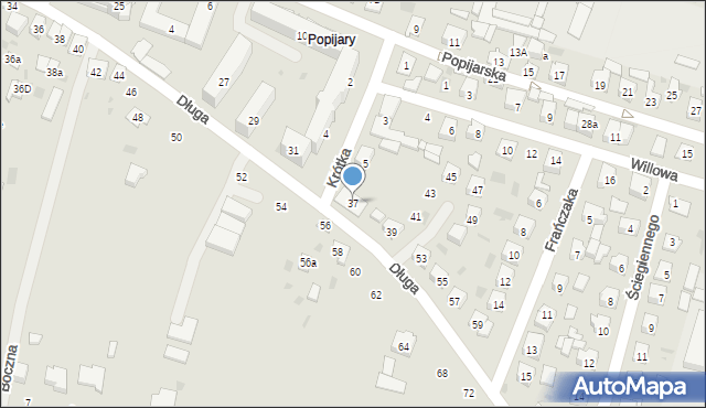 Opole Lubelskie, Długa, 37, mapa Opole Lubelskie