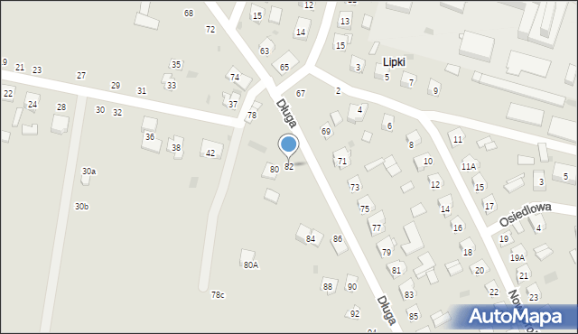 Opole Lubelskie, Długa, 82, mapa Opole Lubelskie