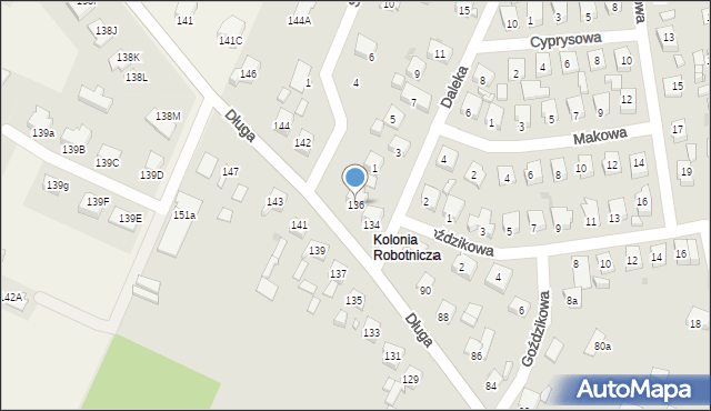 Ostrowiec Świętokrzyski, Długa, 136, mapa Ostrowiec Świętokrzyski