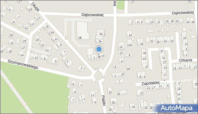 Ostrowiec Świętokrzyski, Długa, 2a, mapa Ostrowiec Świętokrzyski