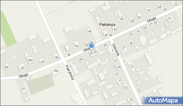 Patrykozy, Długa, 41, mapa Patrykozy