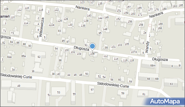 Piekary Śląskie, Długosza Jana, 108, mapa Piekary Śląskie