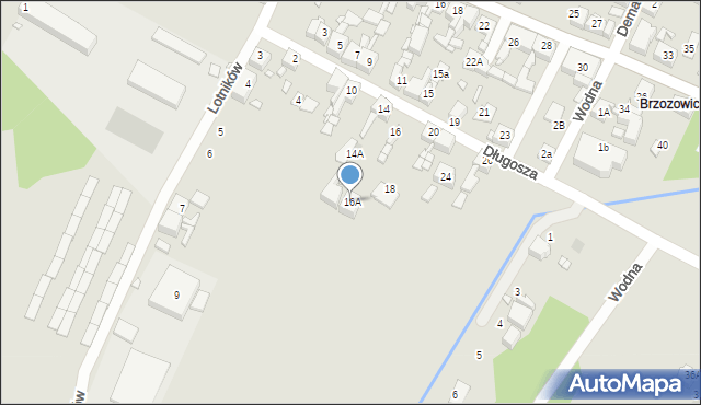 Piekary Śląskie, Długosza Jana, 16A, mapa Piekary Śląskie