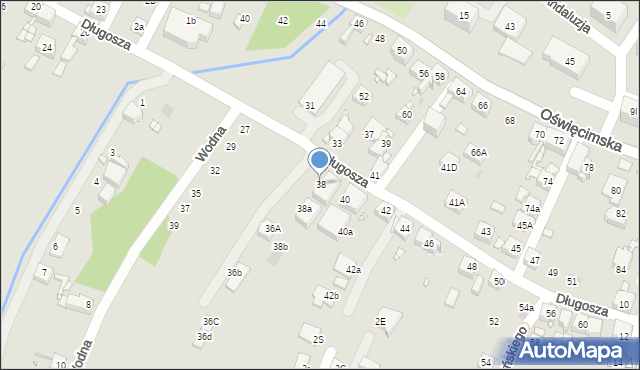 Piekary Śląskie, Długosza Jana, 38, mapa Piekary Śląskie