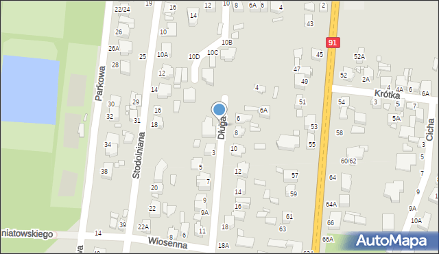 Piotrków Trybunalski, Długa, 1, mapa Piotrków Trybunalski