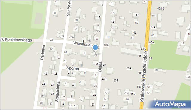 Piotrków Trybunalski, Długa, 13, mapa Piotrków Trybunalski