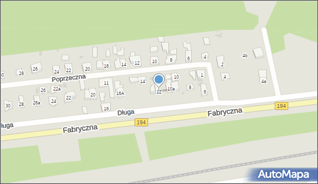 Pobiedziska, Długa, 12, mapa Pobiedziska