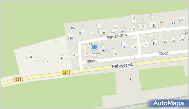 Pobiedziska, Długa, 44, mapa Pobiedziska