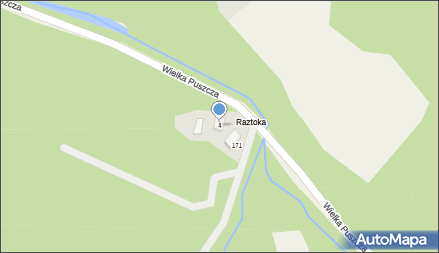 Porąbka, Długie Łąki, 4, mapa Porąbka