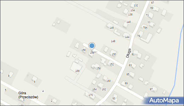 Przeciszów, Długa, 154, mapa Przeciszów