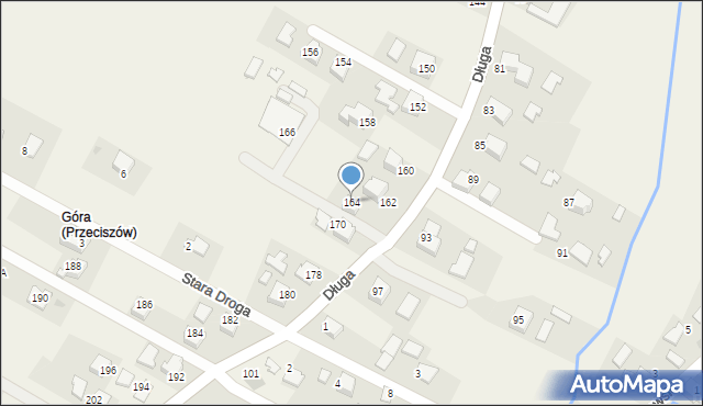 Przeciszów, Długa, 164, mapa Przeciszów