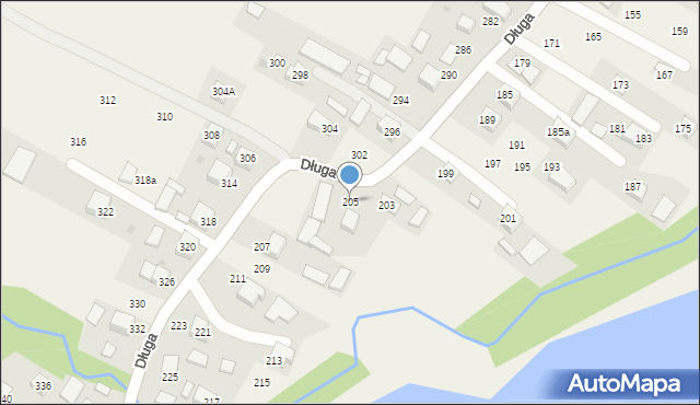 Przeciszów, Długa, 205, mapa Przeciszów