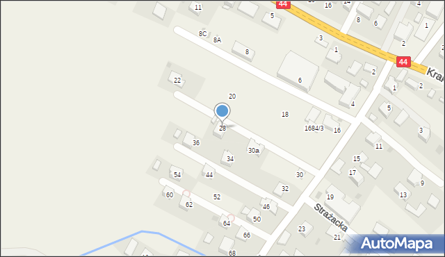 Przeciszów, Długa, 28, mapa Przeciszów