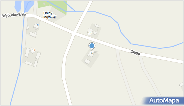 Przysiersk, Długa, 17, mapa Przysiersk