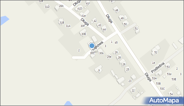 Radzewice, Długa, 30C, mapa Radzewice