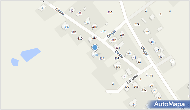 Radzewice, Długa, 31B, mapa Radzewice