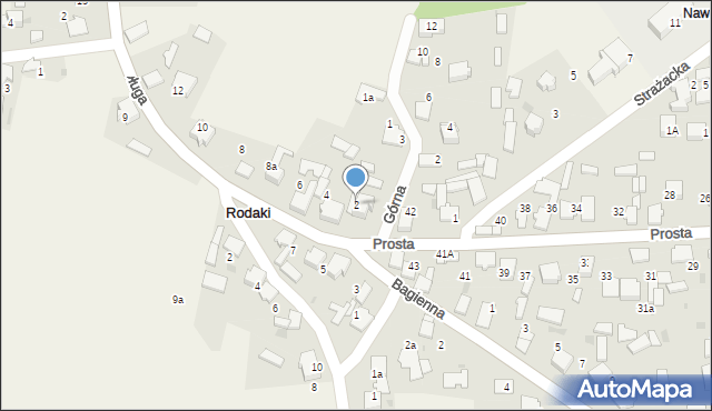 Rodaki, Długa, 2, mapa Rodaki