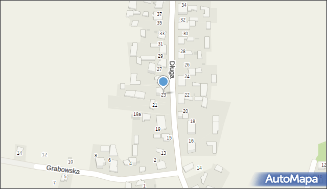 Rodaki, Długa, 23, mapa Rodaki