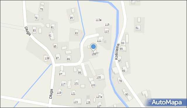 Rogi, Długa, 109, mapa Rogi