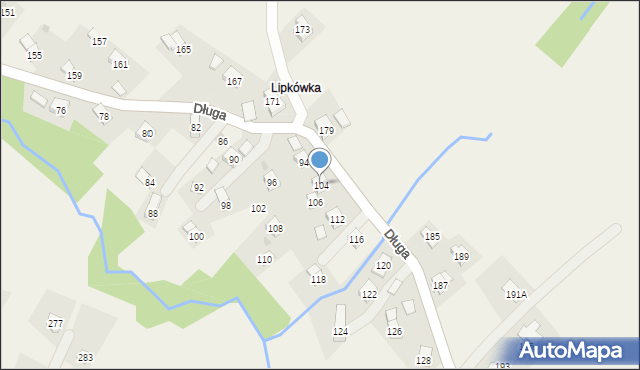 Równe, Długa, 104, mapa Równe