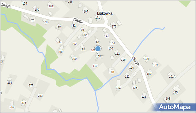 Równe, Długa, 108, mapa Równe