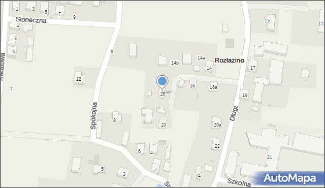 Rozłazino, Długa, 18, mapa Rozłazino