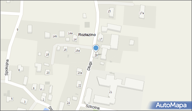 Rozłazino, Długa, 19, mapa Rozłazino