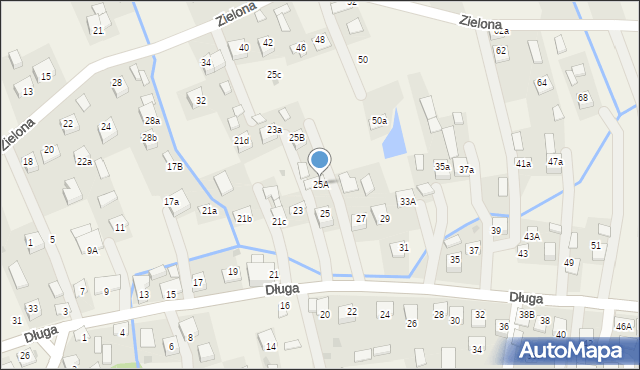 Rzezawa, Długa, 25A, mapa Rzezawa