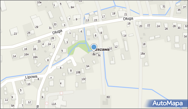 Rzezawa, Długa, 6b, mapa Rzezawa