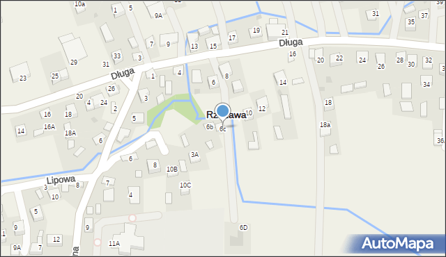 Rzezawa, Długa, 6c, mapa Rzezawa