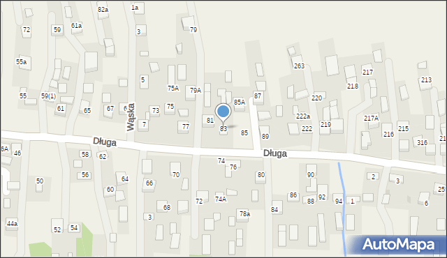 Rzezawa, Długa, 83, mapa Rzezawa