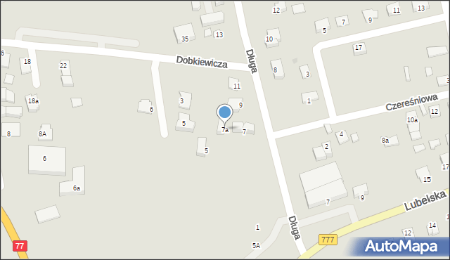 Sandomierz, Długa, 7a, mapa Sandomierza