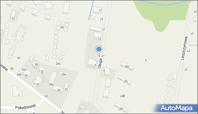 Sarbinowo, Długa, 7, mapa Sarbinowo