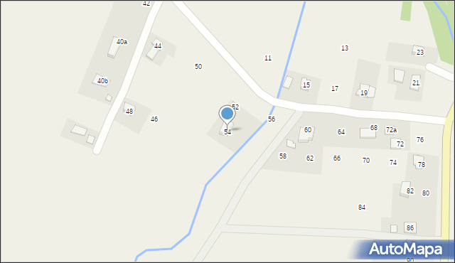 Sieniawa, Długa, 54, mapa Sieniawa