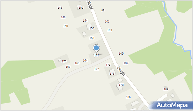 Siepraw, Długa, 162, mapa Siepraw
