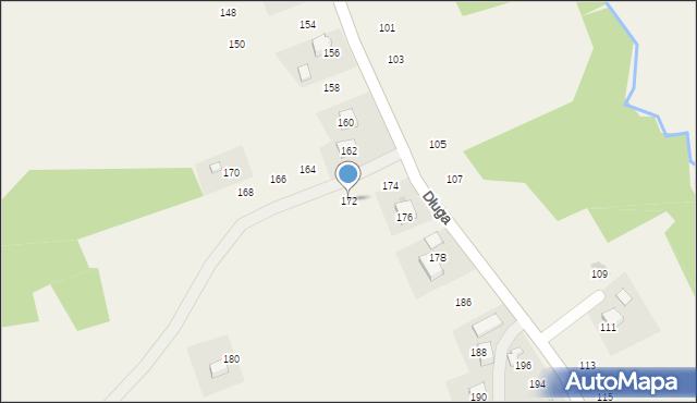 Siepraw, Długa, 172, mapa Siepraw